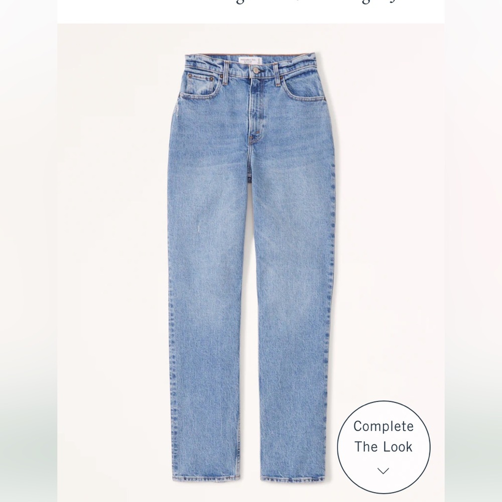 Abercrombie curve love ultra high rise 90s straight jeans
